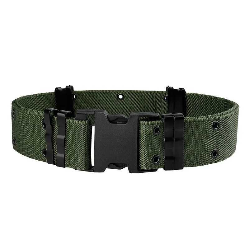 5.5CM Wide Mens Belt Outdoor Multi Function Belt High Quality Canvas for Nylon Male Luxury Belts Sports Jeans Belt Neutral Belt W250625