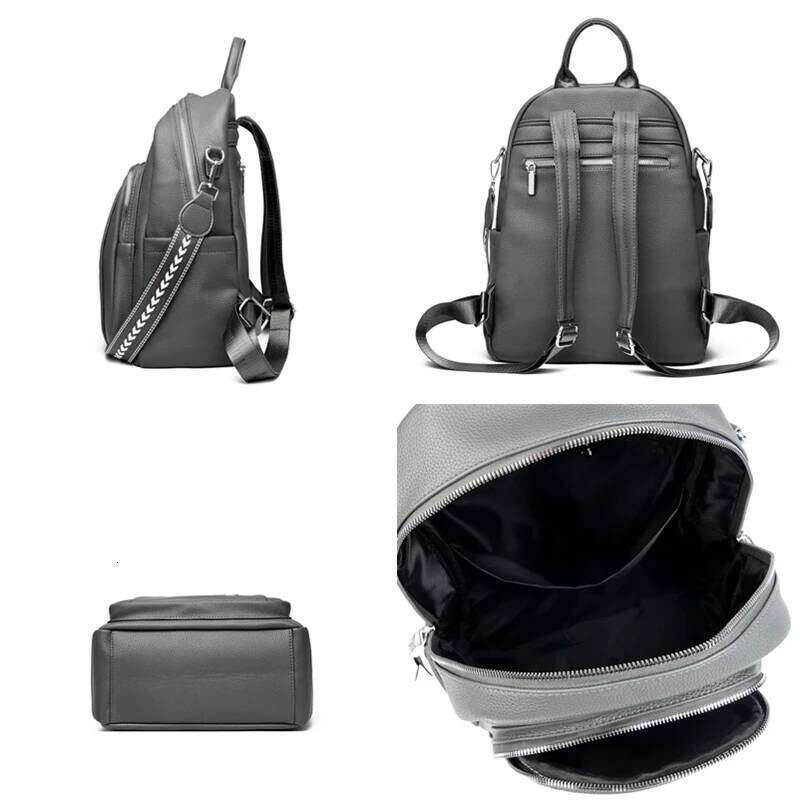 Designer Backpack Women Large Capacity Travel Bag Fashion High Quality Leather School Bags Casual Bagpack Elegant Girls