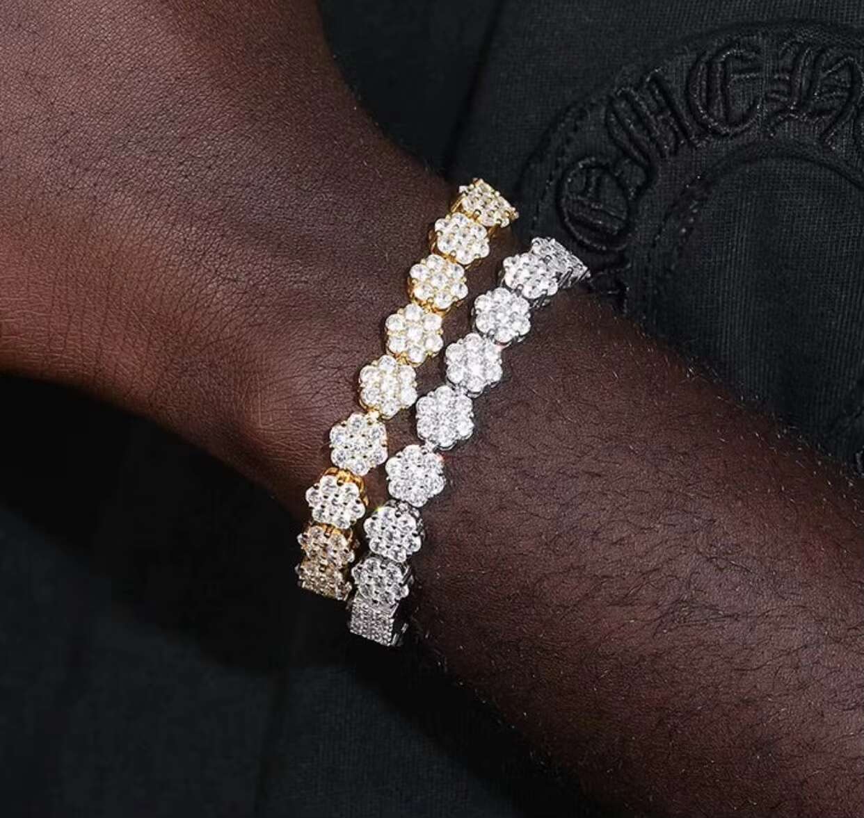 Lced Cuban Link Moissanite 925 Sterling Silver Jewelry Stylish Fashion Chains Necklaces for Anniversary Celebrations