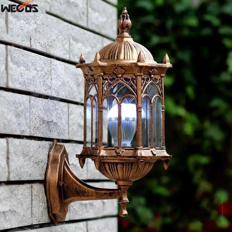 European-Style Outdoor Retro Small Craft Aluminum Rust-Proof Wall Lamp Restaurant Garden Balcony Waterproof Villa Garden LightsXJ250624
