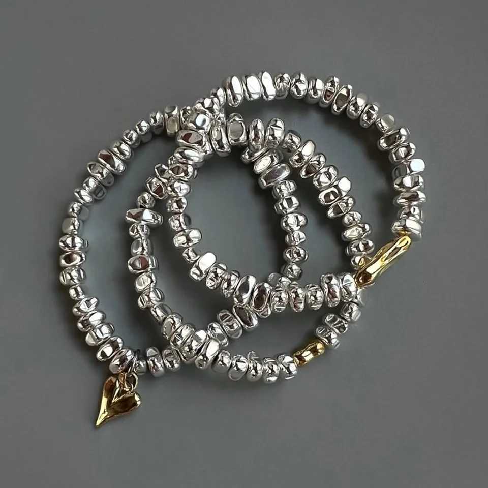 3pcs/set Fashion Bracelets For Women New Vintage Irregular CCB Beads Chain Pendant Jewelry Valentines Gift B064 X250625