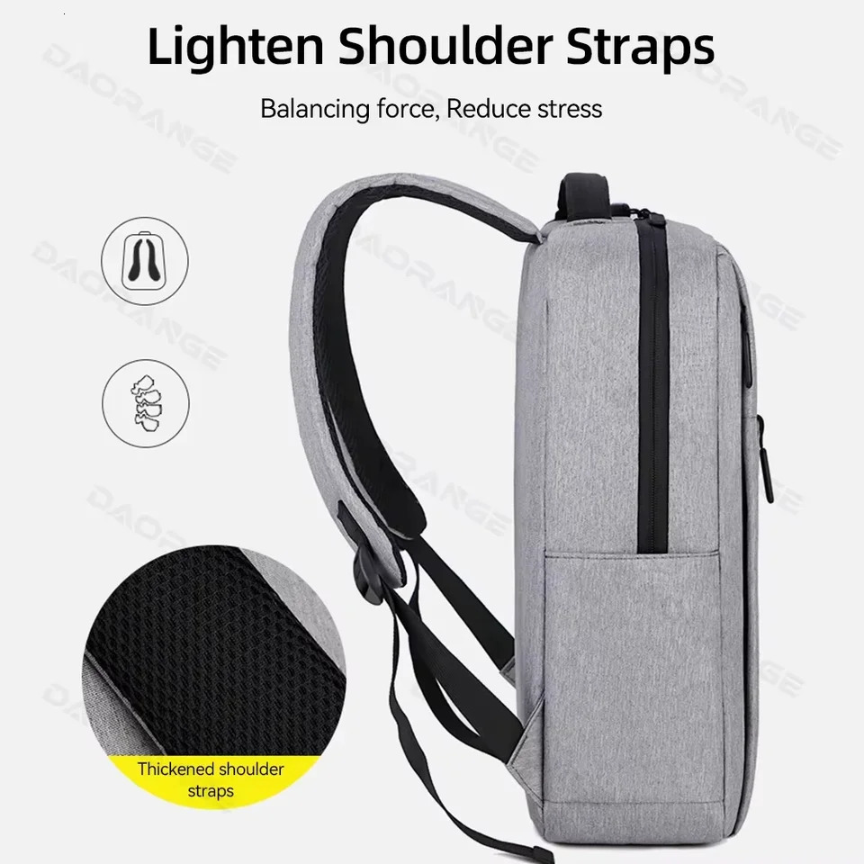 Laptop Bag USB Backpack for Air Pro Asus HP Dell Large Capacity Travelling Waterproof Multi-pockets Laptop Cover 250624