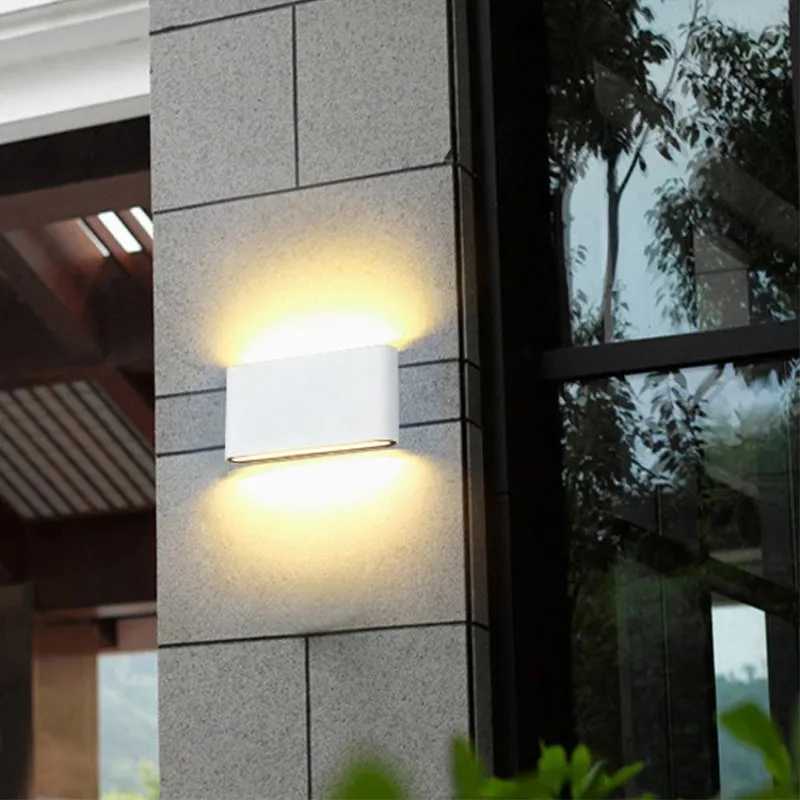 Outdoor Waterproof IP65 6W 12W LED Porch Lights Modern Indoor Decor Up Down Dual-Head Corridor Wall Lamp AC85-265V XJ250624