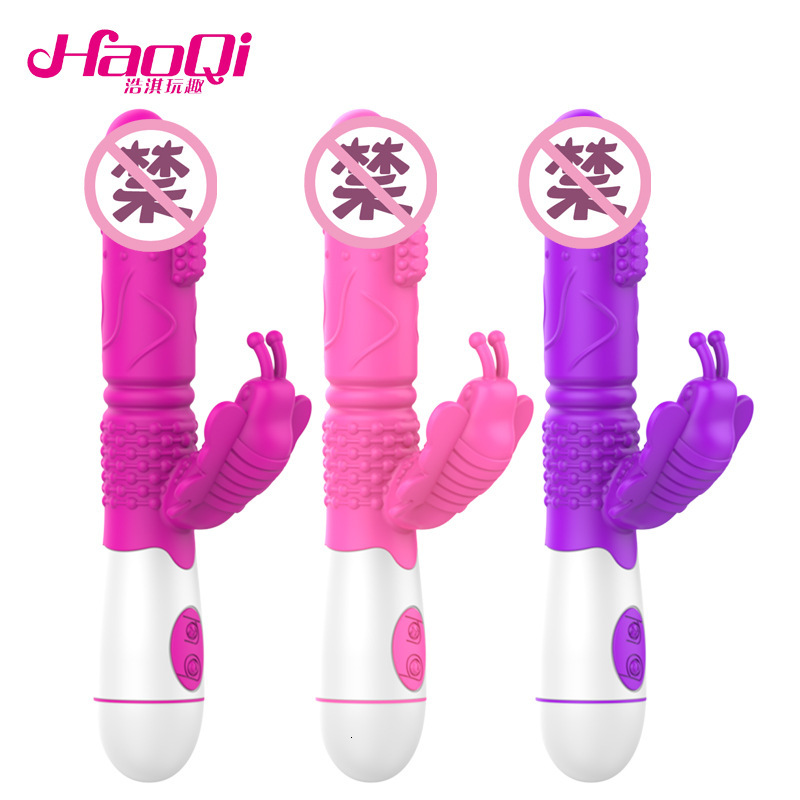 Haoqi Fun Adult Toys Double-Headed Vibrator Female Masturbator Sex Toy AV Massager