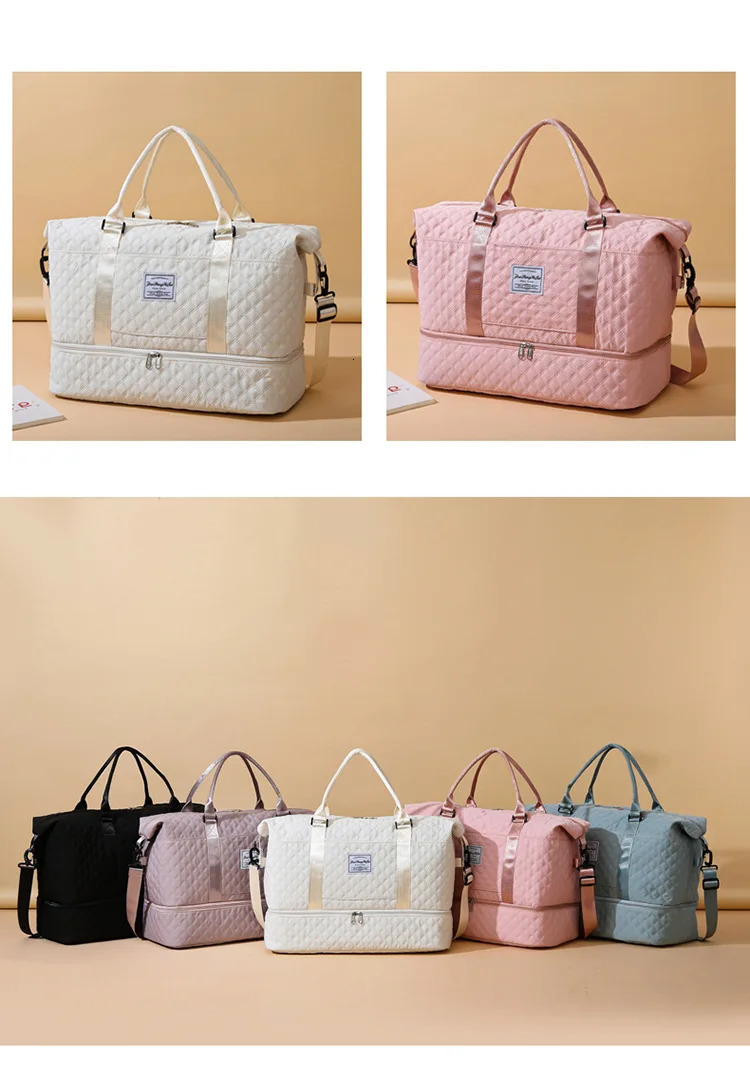 Lightweight Luggage Bag Large Capacity Travel Duffle Bag Gym Tote Bags Shoulder Weekender Overnight Bag 250624