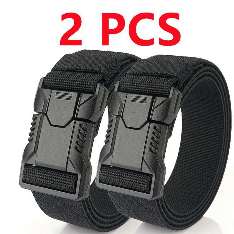 2pcs Versatile Mens Tactical Belts - Durable Adjustable Design - for Outdoor Hunting Sports Enthusiasts W250625