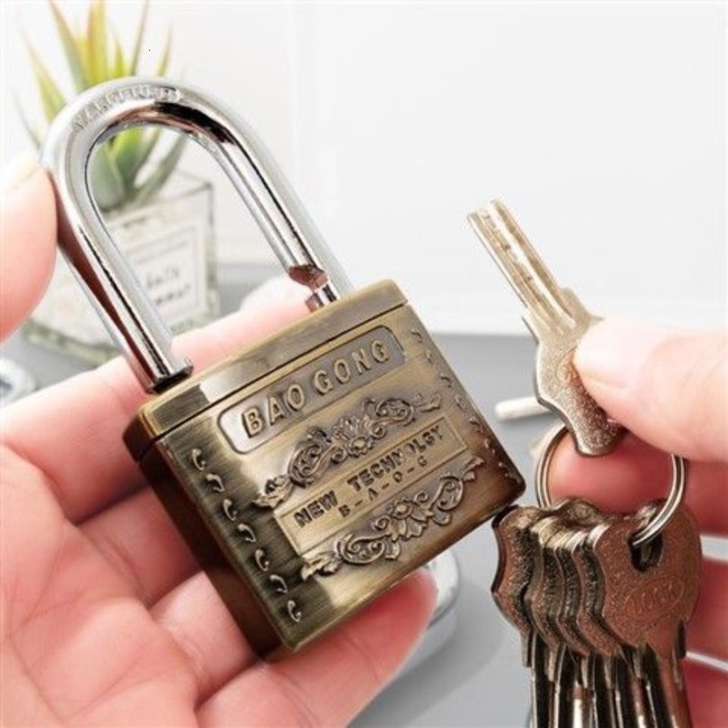 6 Key Extra Padlock Waterproof Rustproof Zinc Large Copper Core Anti-Pry Door Lock Alloy Frostproof hot-sale