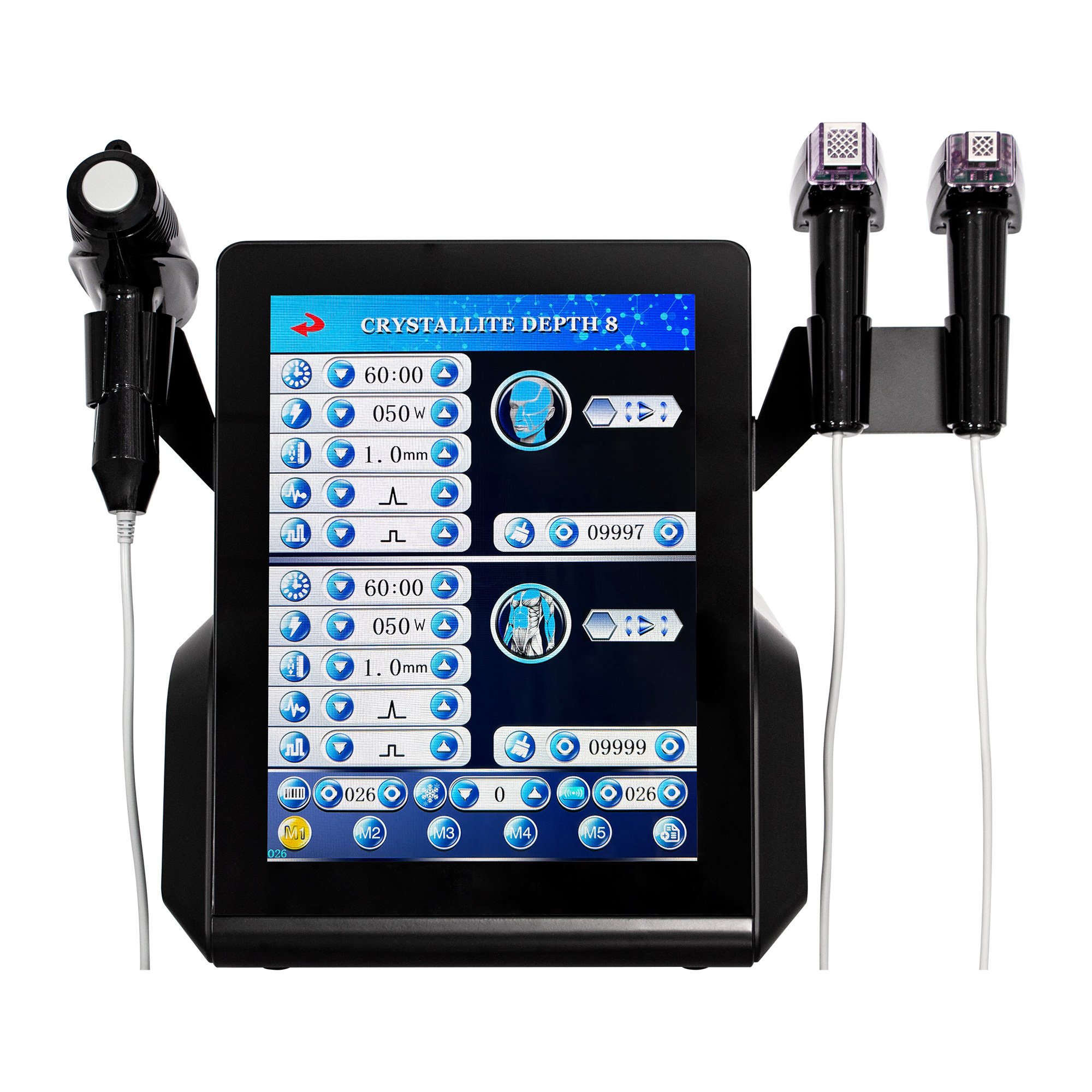 Portable 3in1 Facial Radio Fréquence Vacuum RF Terroisement cutanée RF Miconeedle Lignes réduisant la machine à éliminer les rides
