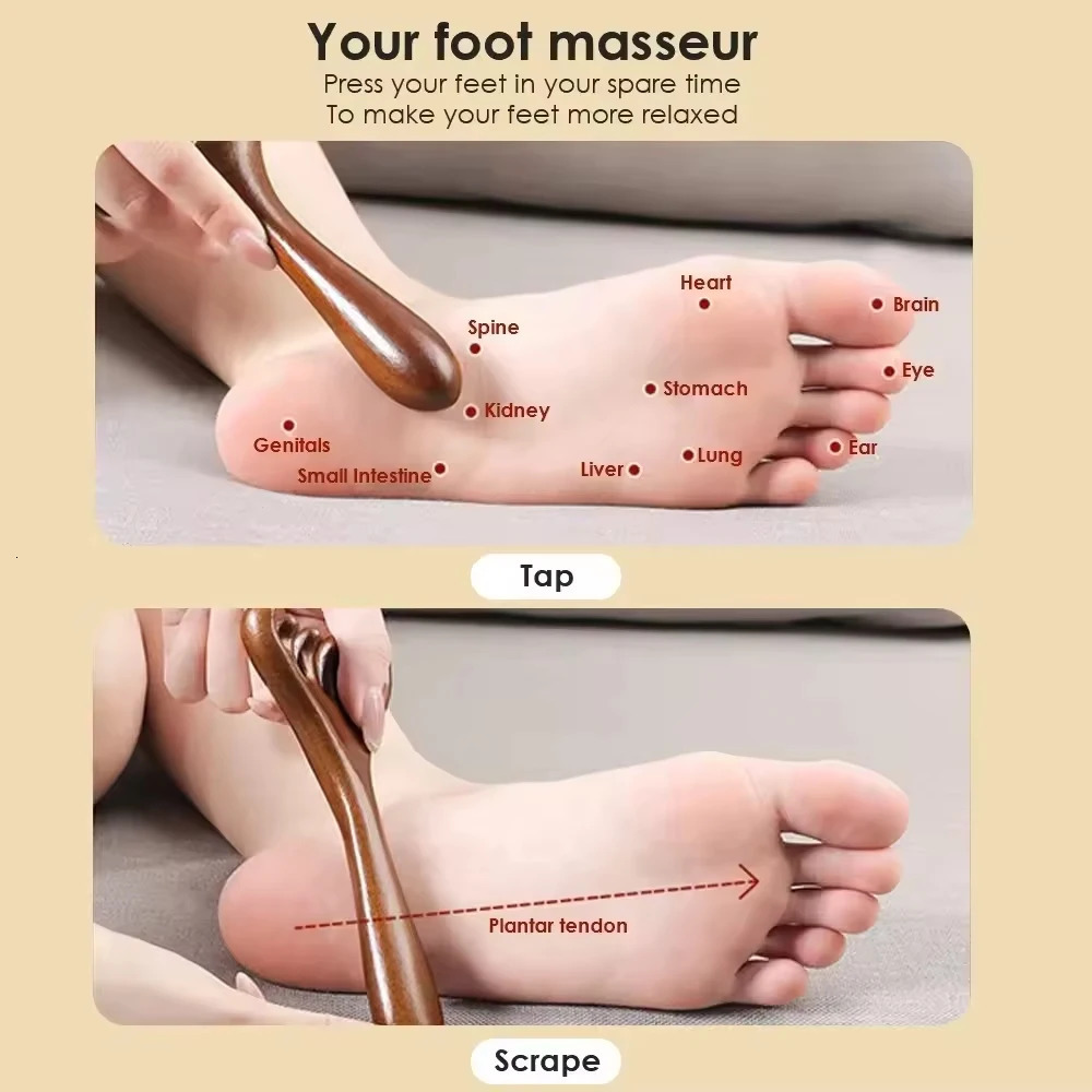 Natural Golden Sandalwood Meridian Massage Comb Anti-Static 6-Claw Head Massager Gua Sha Head Massage Promote Blood Circulation 250625