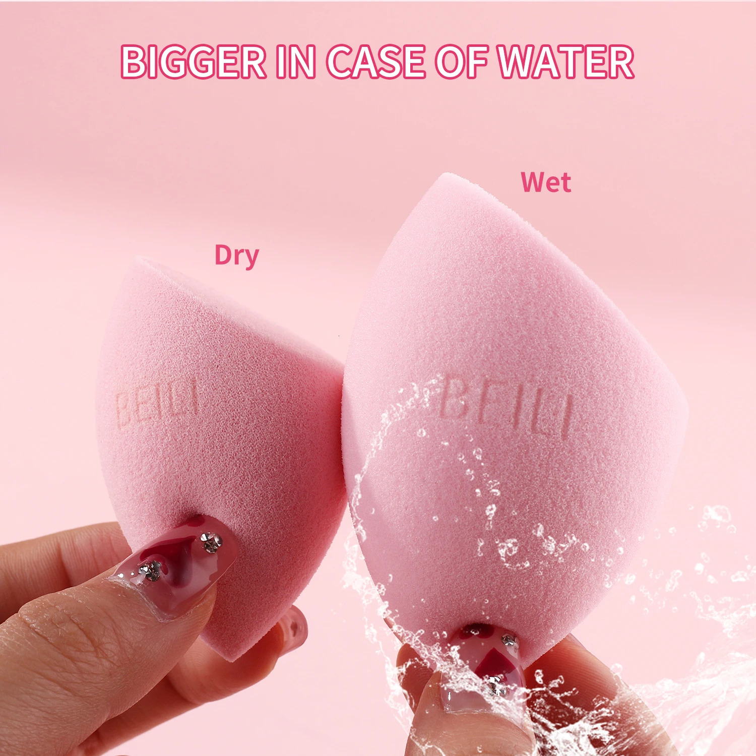BEILI Pure Beauty Makeup Sponge Powder Puff For Lquid Cream Foundation Concealer with Box Women Soft Facial Cosmetics Tool 250625
