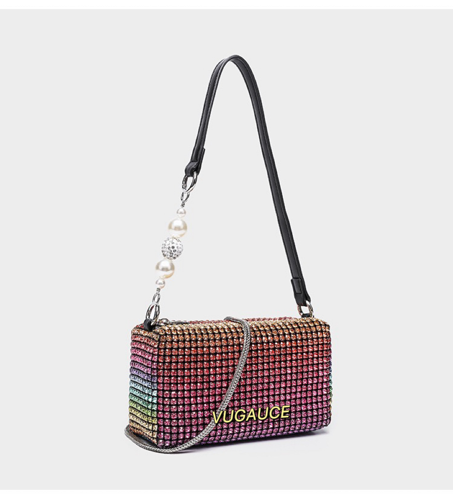 High-Quality Fashion Diamond Single Shoulder Bag WANG Diamond handbag Designer Bag 2025 Shoulder bag Luxury bags designer women bag handbag