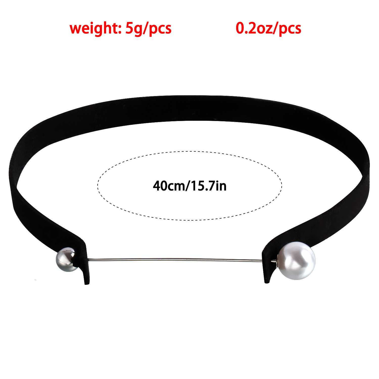 Accessories Fashionable Korean Veet Choker Simple Personality One-word Faux Pearl Necklace Jewelry for Women