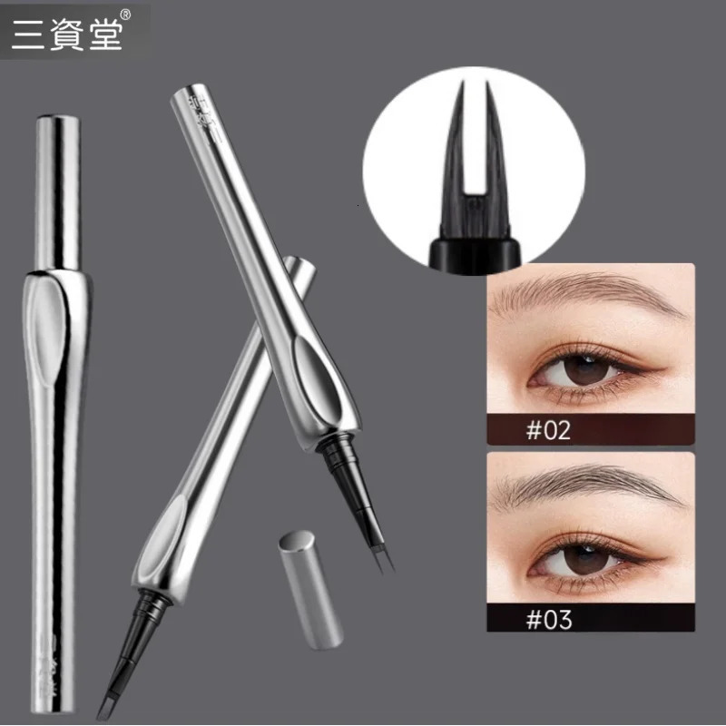 SANZITANG Two Points Liquid Eyebrow Pencil Brows Definer Eyeliner Lower Eyelash Aegyo-sal Hair Line Pen Waterproof Natural 250625