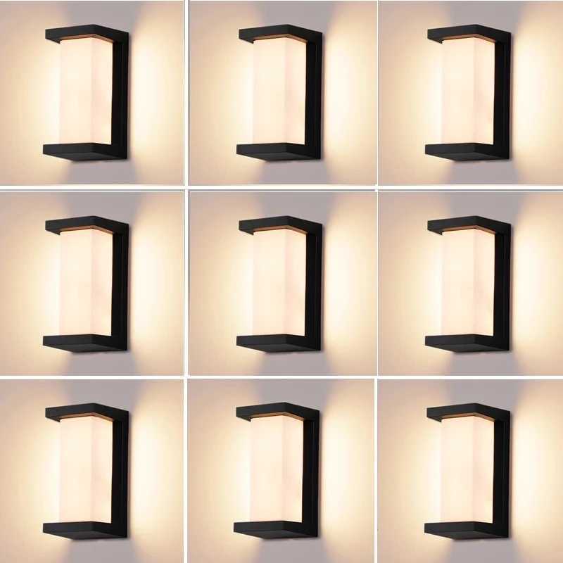 LED Outdoor Lights Wall Light Waterproof IP65 Motion Sensor LED Lighting Porch Lights Balcony Garden Lights Outdoor Wall Lamp XJ250624