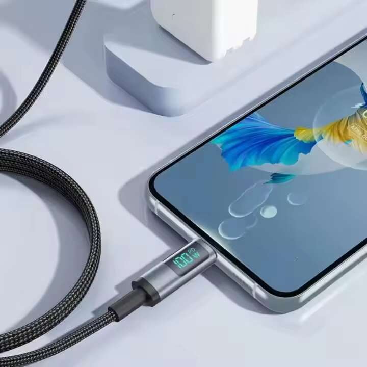 DHgadgets 100W Data Display Compatible with Apple 15 Laptop Tablet PD Fast Dual Type-C Charging Cable