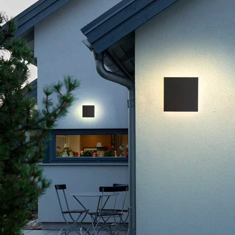 Waterproof Outdoor Lighting Modern Wall Light Outdoor LED Lamp Courtyard Exterior Sconce Walkway Porch Garden Light Wall IP65 XJ250624
