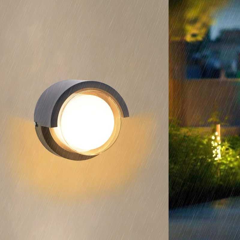 Modern Simple LED Wall Light Outdoor Waterproof IP65 Garden Decor Lamp Villa Door Number Balcony Decorated Wall Sconce XJ250624