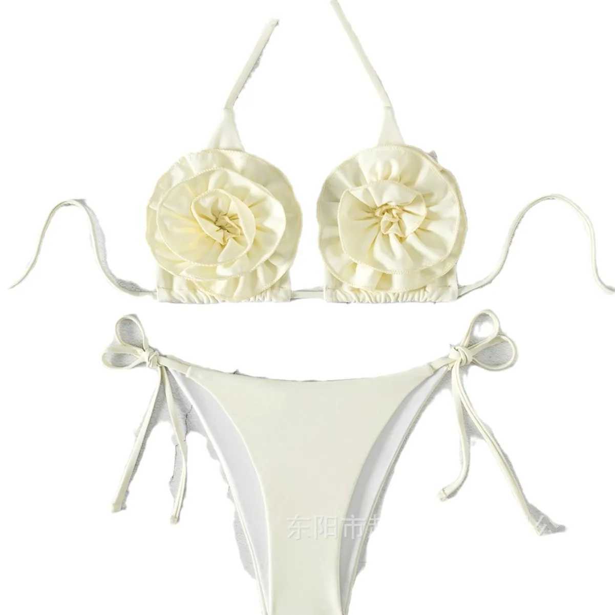 Stereo flower bikini sexy babes split swimsuit womens swimsuit 2025 newXJ250624