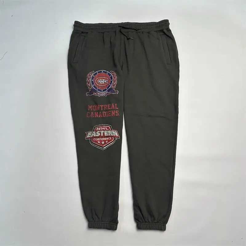 American baseball mens sweatpants Printing process old Printing team rubber band closure large size trousers X250625