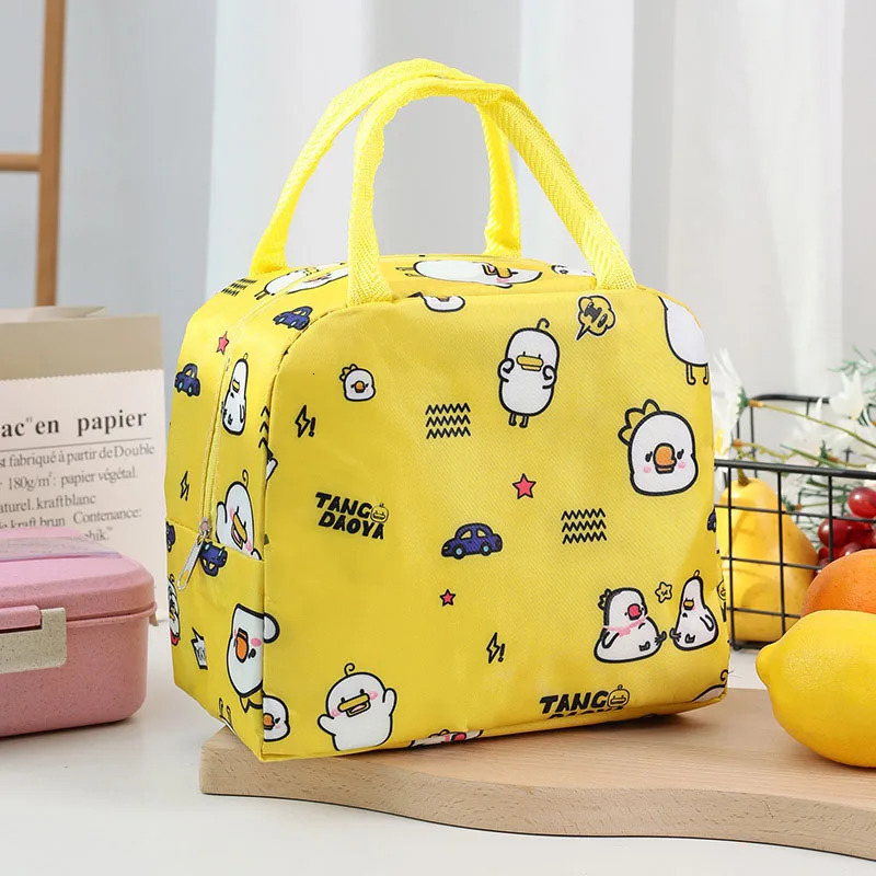 Portable Lunch Bags Thermal Insulation Box Storage Bag Childrens School Picnic Large Capacity Tote 250624