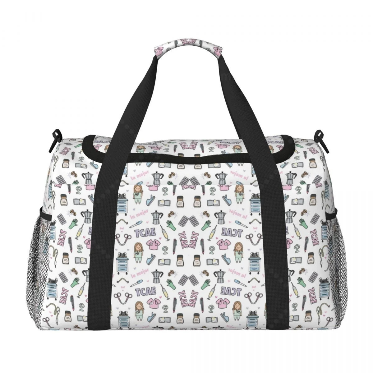 Cartoon Ladies Doctor Stylish Hand Travel Bag Durable Tote for Daily Use Lightweight and Spacious 250623