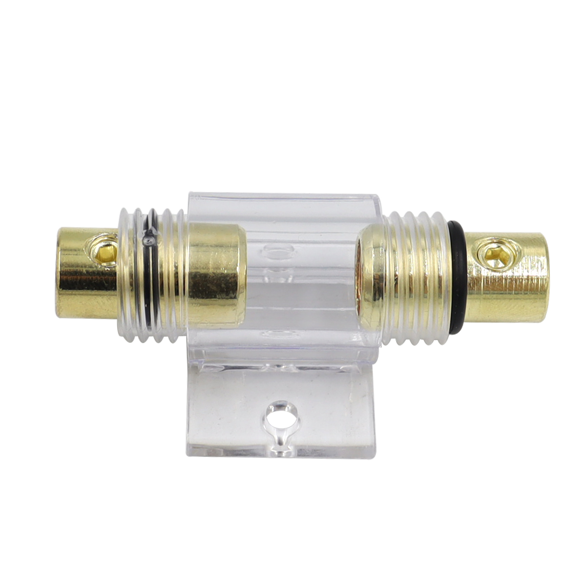 Transparent AGU fuse holder for car audio modification, power supply fuse holder with 30A 60A 100A fuse