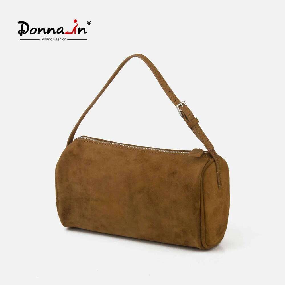 Luxury Bag Donna In First Layer Cowhide Mini Suede Handbag Real Leather Square Pen Container Bag For Women Designer