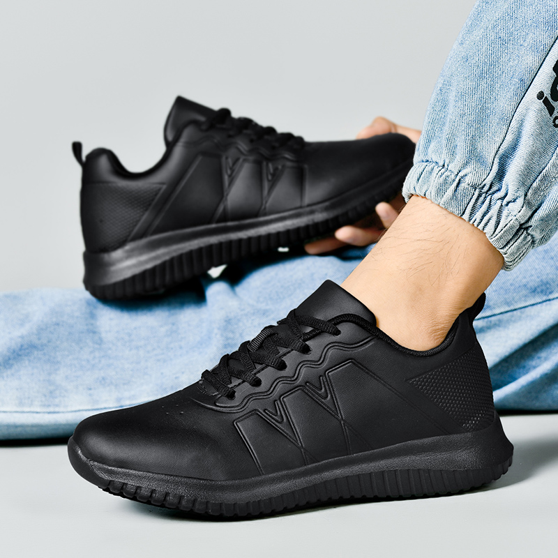 20215 - Men's Chef Professional Shoes, Foodservice Restaurant Shoes, Kitchen Waterproof and Anti-Slip Oilproof Shoes, Comfortable and Lightweight