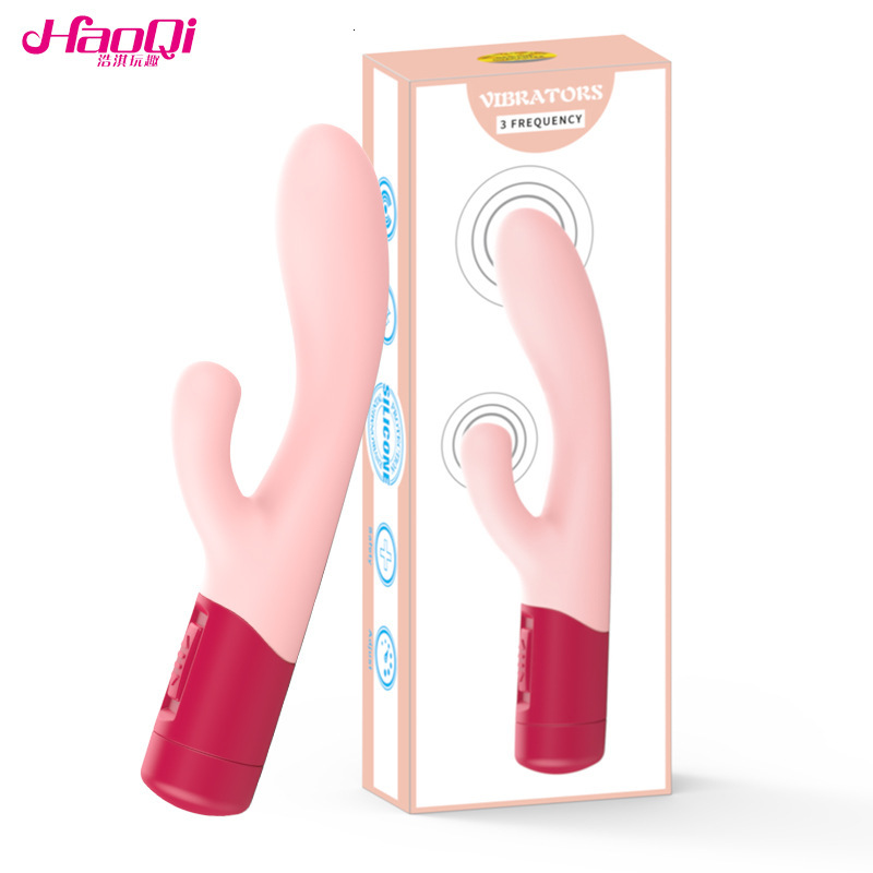 Haoqi Fun New Silicone Vibrator 3-Speed Vibrating Female Masturbator Adult Sex Toy
