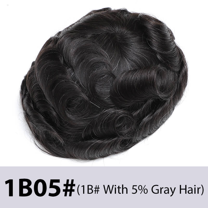 OCT-Base Hair System Wig For Men French Lace Male Hair Prosthesis Indian Human Hair Man Wig Toupee Natural Men's Hairpiece