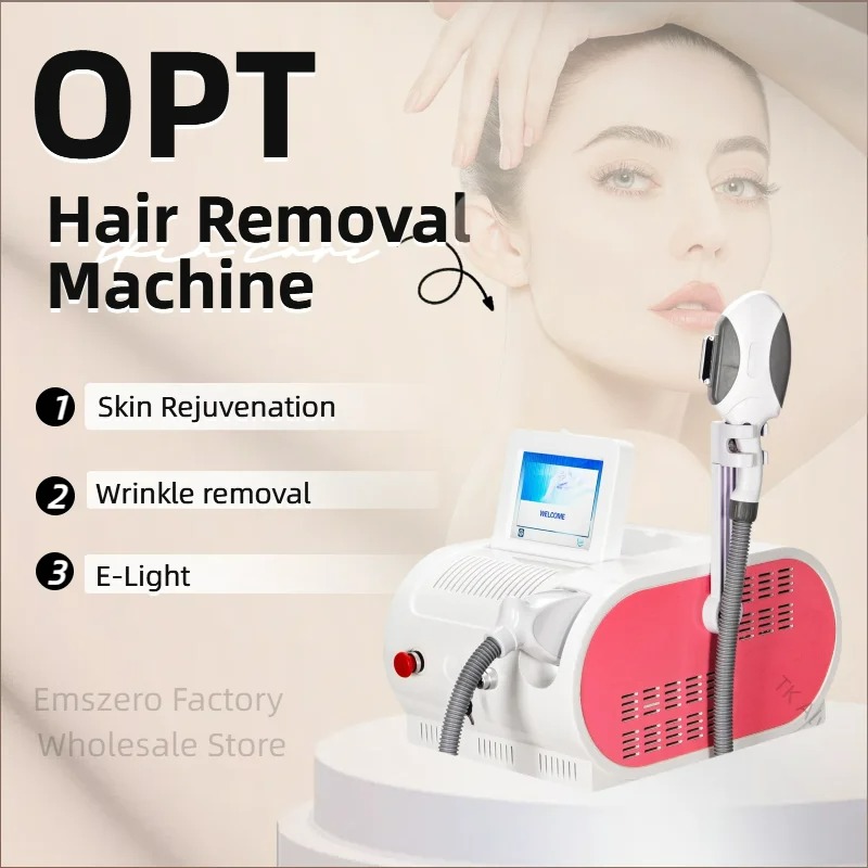IPL OPT Beauty Machine For Salon Spa Permanent Hair Removal and Skin Rejuvenation With Three Wavelengths For Hair Removal