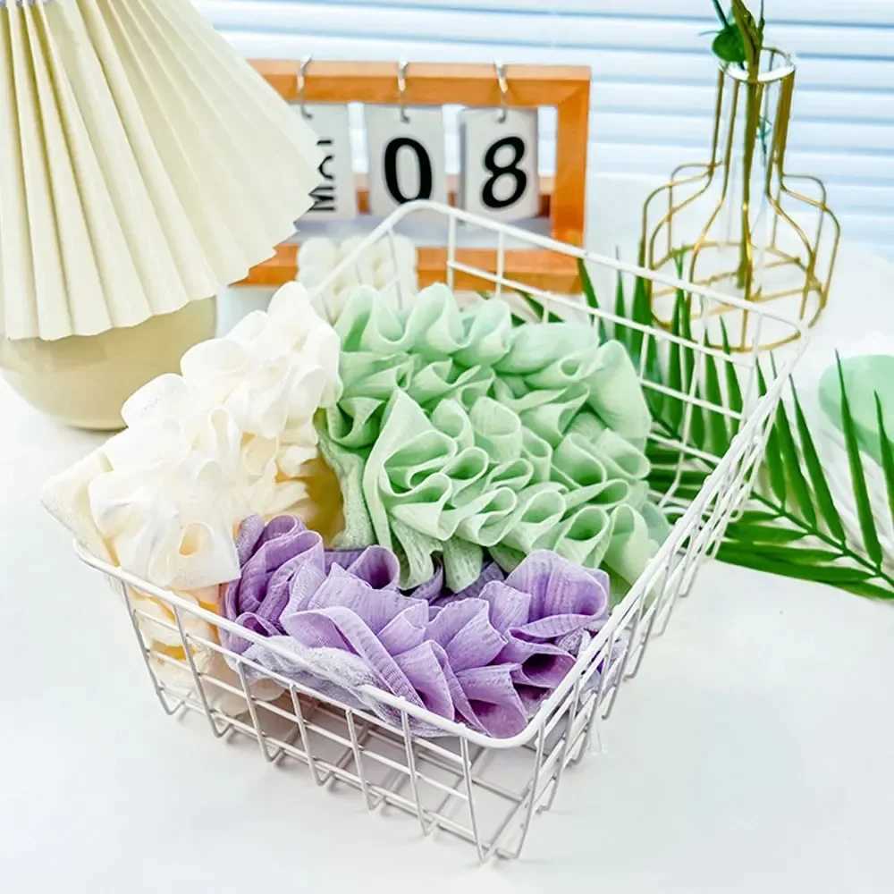2-In-1 Bath Ball Towel Loofah With Drawstring Closure For Soap Soft Exfoliating Mesh Shower Sponge Body Srubber Bathing Tools R250625