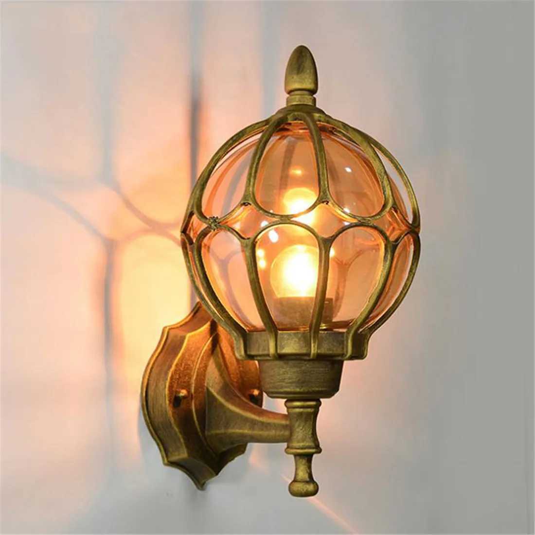European Wall Lamp Outdoor Porch Lights Villa Balcony Garden Lamps Retro Lighting Exterior Wall Lamp Fixture XJ250624