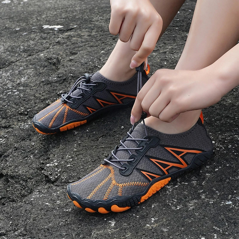 Men Water Shoes Women Beach Barefoot Aqua Shoes Quick Dry Swimming Wading Sports Sneakers Upstream Boating Fishing Surf Sneakers 250624