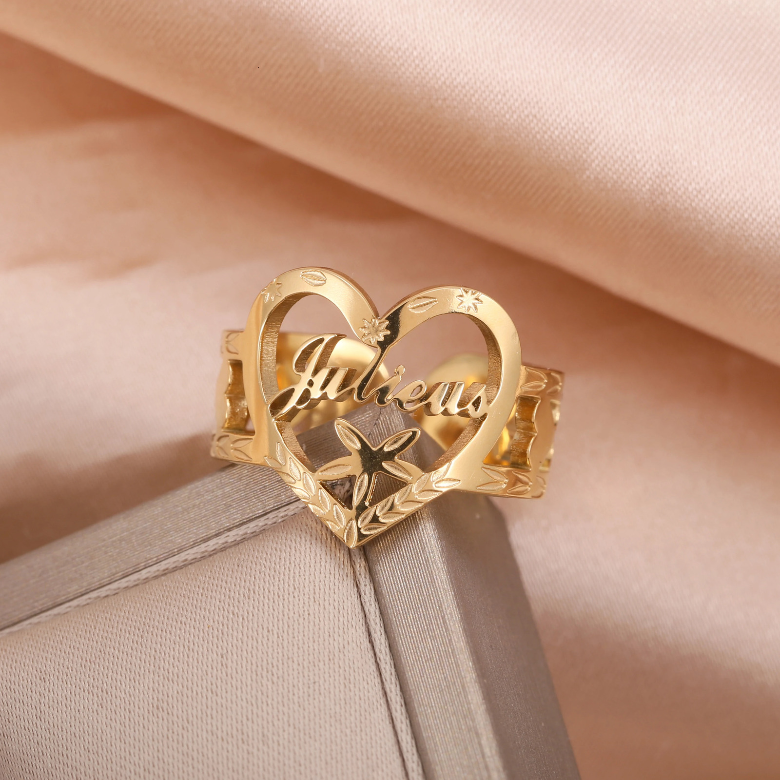 Personalized Couple Rings Custom Name Ring Stainless Steel Jewelry Hip-Hop Rock High Quality Unisex Accessories Punk Gift 250624