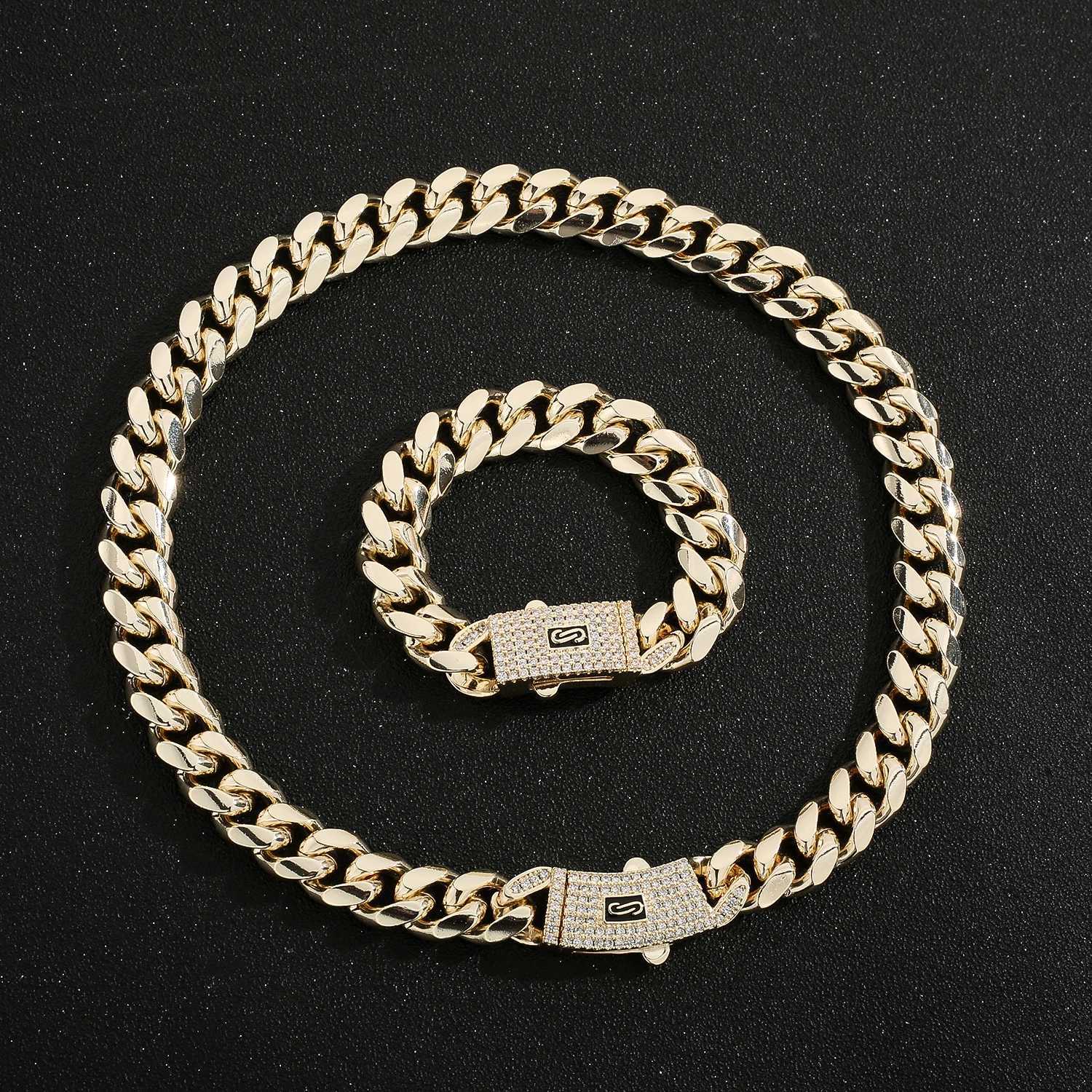 14K Monaco new chain for men and women brass cubic zirconia fashionable Monaco bracelet for men and women X250625