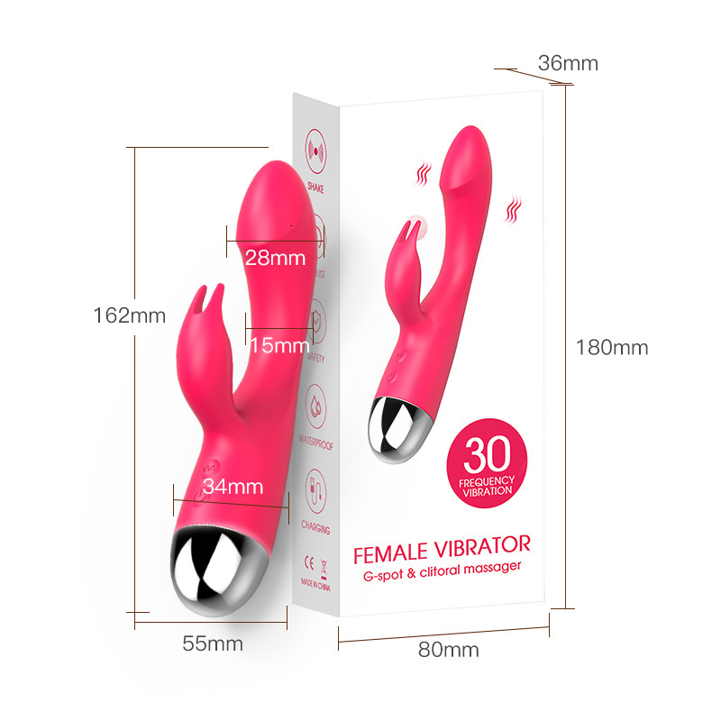 Silicone Vibrator for Women Rechargeable Masturbator Vibrating Stick Adult Sex Toy AV Massager