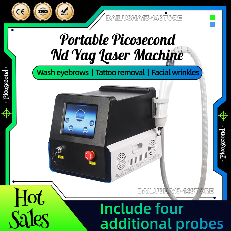 Pico Laser Tattoo Removal Portable Picosecond 532nm 755nm 1064nm Tattoo Removal Remove Freckle White