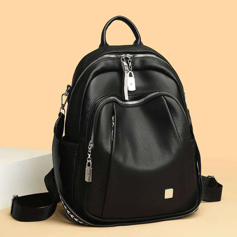 Designer Backpack Women Large Capacity Travel Bag Fashion High Quality Leather School Bags Casual Bagpack Elegant Girls