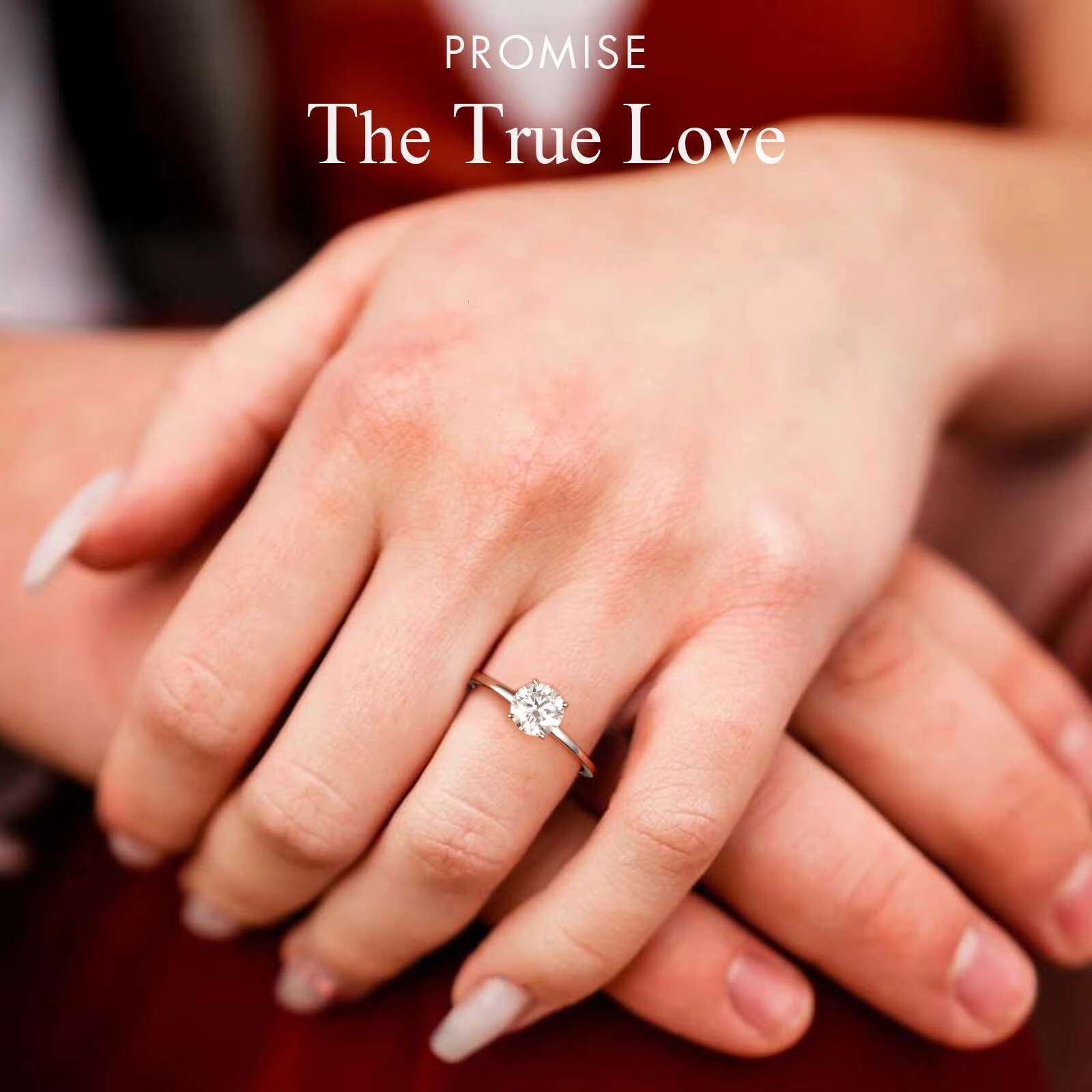 1.0CT Mossanite Women Wedding Jewelry Gift S925 Sterling Silver Pass Diamond Tester VVS GRA Moissanite Engagement Ring