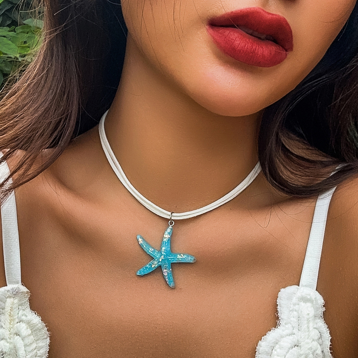 Accessories Personality DIY Starfish Tassel Beach Mermaid Bohemian Style New Necklace