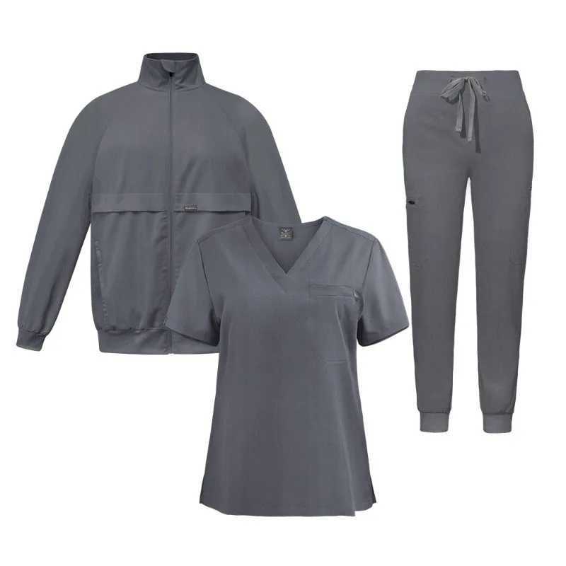 Wholesale Operating Room Medical Coats Women Scrubs Hospital Work Jackets Scrubs Medical plies Nursing Coat Surgery Workwear W250625