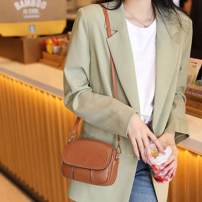 Luxurious Design Bags Women's Shoulder Bag Genuine Leather Messenger Crossbody Bags Togo Cowhide Pack Ladies Casual New Mini Female Handbag