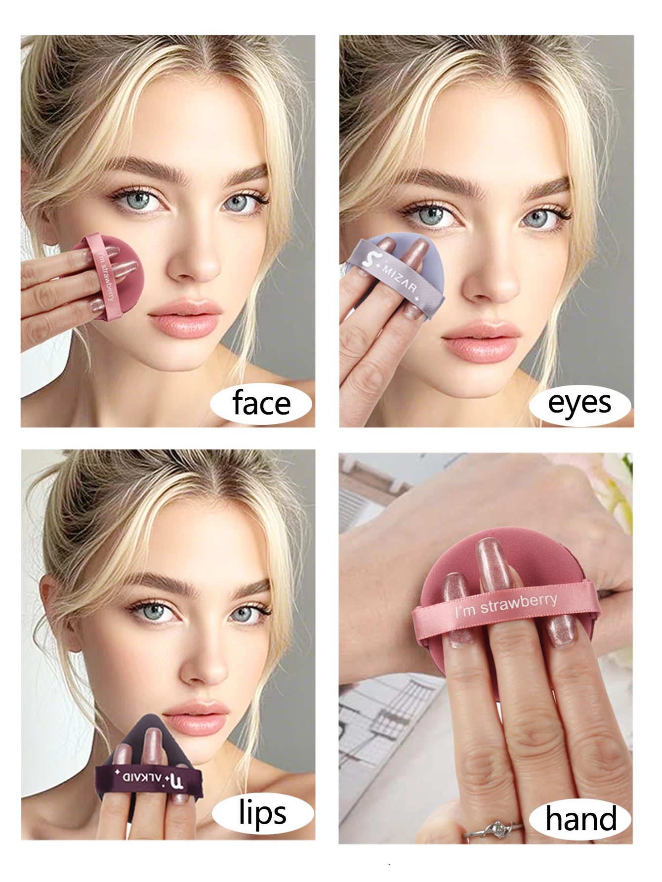 Air Cushion Puff 100Pcs Becomes Larger When Exposed to Water Wet and Dry Foundation Makeup Sponge Suitable for All Skin Types 250625