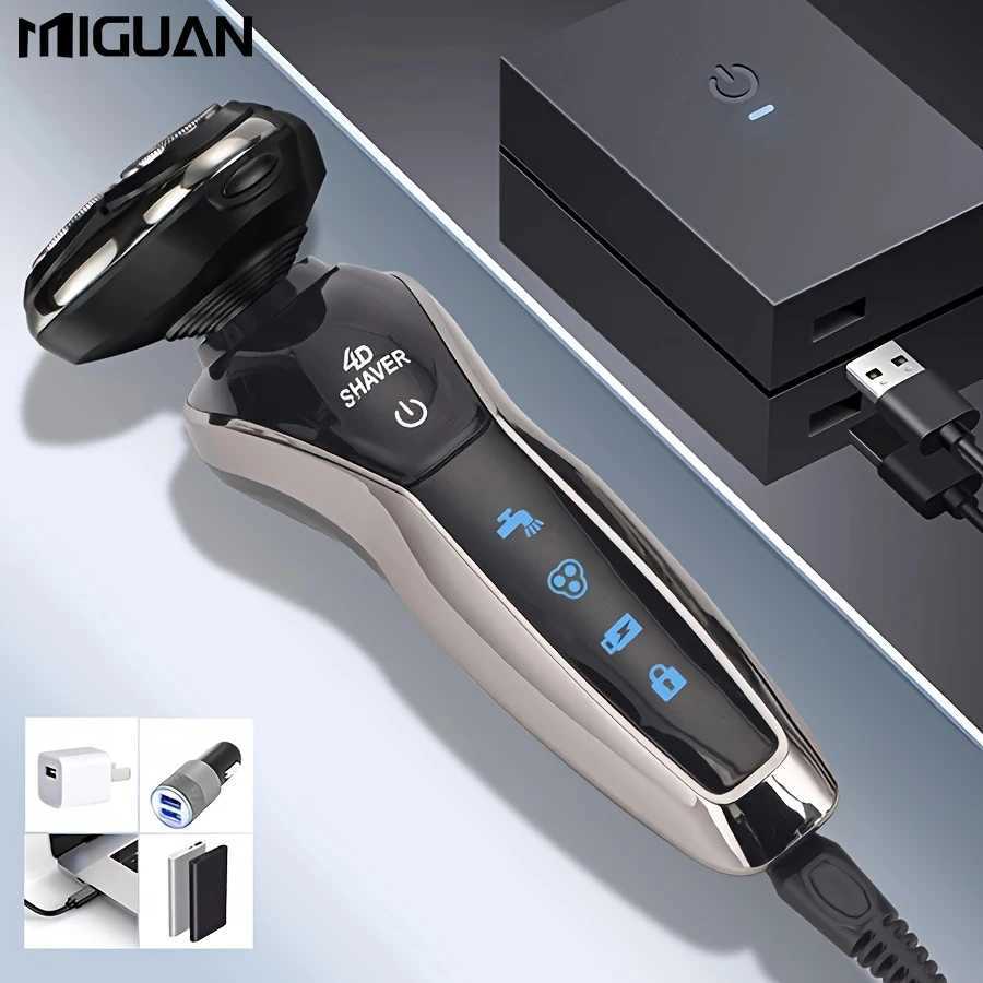 Electric Razor For Men 3 In 1 Electric Shaver Nose Hair Trimmer USB Rechargeable Portable Razor 3D Floating Blade W250625