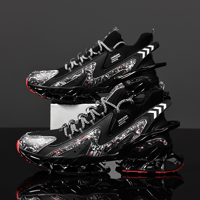 2304-New Versatile Autumn Sneakers, Multi-functional Shock-absorbing Running Shoes, Breathable and Non-slip in Summer, Plus Size Blade Outsole High-To