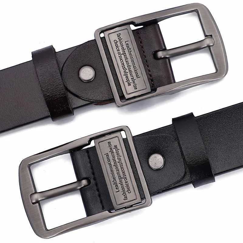 Plus Big Size 130 140 150 160 170cm Cow Genuine Leather Luxury Strap Male Belts for Men Classic Pin Buckle Leather Belt Men W250625
