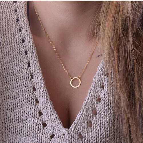 New Minimalist Pendant Womens Necklaces Cross Leaf Silver Color Knot Design Female Neck Jewelry Infinity Multilayers Collares V250625