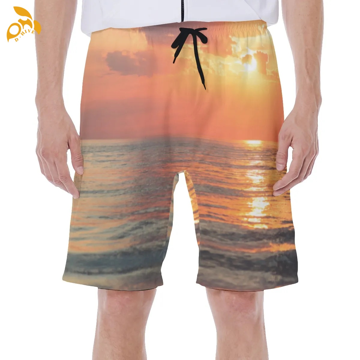 free shipping Tailored Durable Mens Beachwear Short Pants Complete with Matching Undergarment quick-dry high quality soft