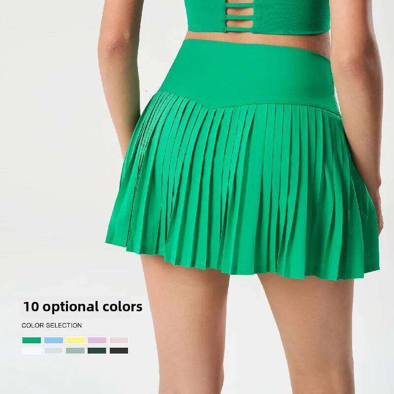 2025Women's Waist Anti Cellulite Fashion Tape Pleated Exercise Tennis Skirt for Outdoor Fiess Yoga High ElasticBreathable